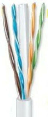 Anga U/UTP Cat.6 Ethernet Cable without Terminals 100m White