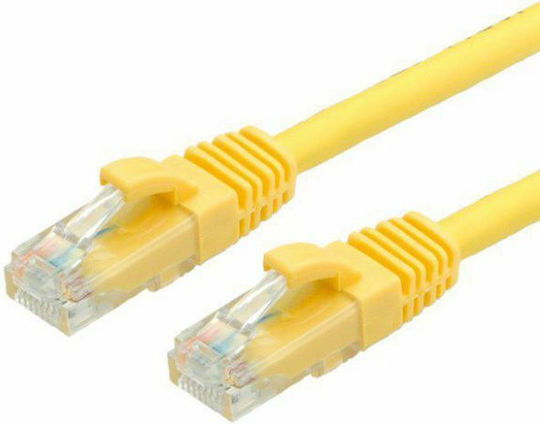 Roline U/UTP Cat.6 Ethernet Network Cable 0.5m Yellow 1pcs