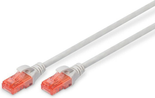 Digitus U/UTP Cat.6 Ethernet Network Cable 5m Gray 1pcs