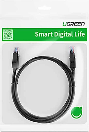 Ugreen Flat U/UTP Cat.6 (Gigabit) Network Cable Ethernet 2m Black
