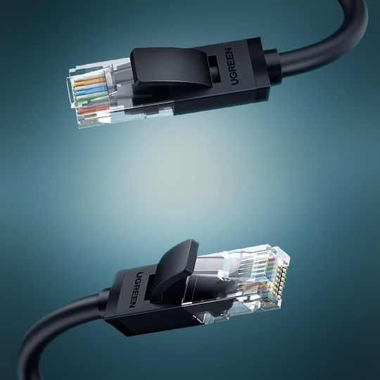 Ugreen Flat U/UTP Cat.6 (Gigabit) Network Cable Ethernet 2m Black