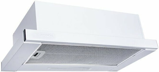 Crown Glisantă Hotă 60cm Alb