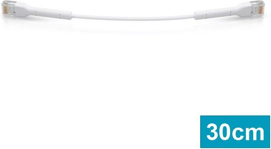 Ubiquiti U/UTP Cat.6 (Gigabit) Ethernet Network Cable 0.3m White