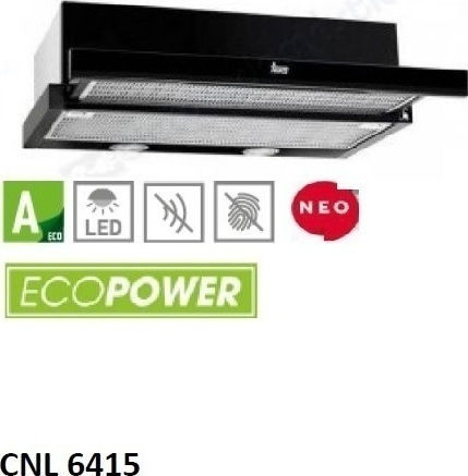 Teka CNL 6415 Sliding Vent Hood 60cm Black