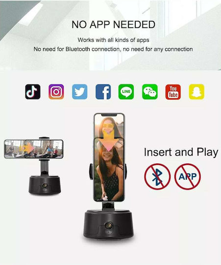 GloboStar Motion Sensor Mobile Stand in Black color 86005