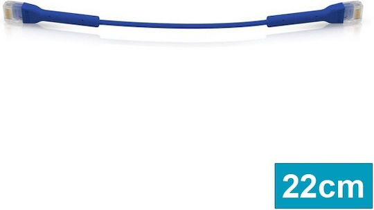 Ubiquiti U/UTP Cat.6 Ethernet Network Cable 0.22m Blue 1pcs