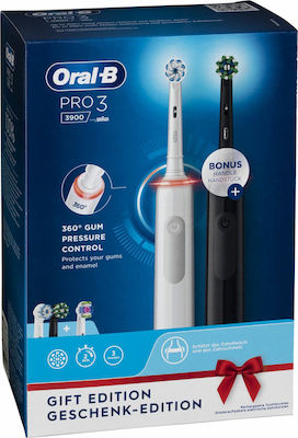 Oral-B Pro 3 3900 Gift Edition Electric Toothbrush with Timer and Pressure Sensor Black/White