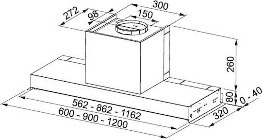 Franke Style Plus FST Plus 1208 X Μηχανισμός Απορρόφησης 120cm Inox