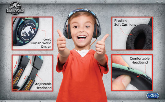 eKids JW-140 Ενσύρματα On Ear Ακουστικά Πολύχρωμα