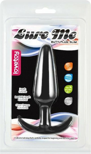 Lovetoy Lure Me Anal Plug Large Black 13.2cm