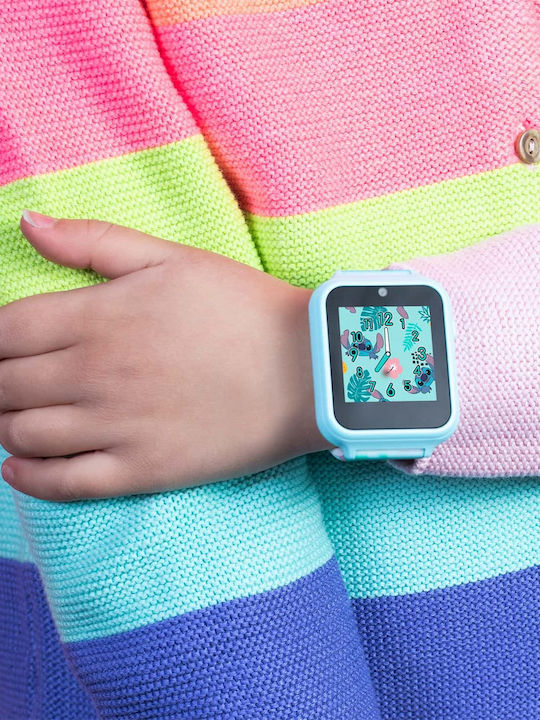 Disney Kinder-Digitaluhr Stitch mit Kautschuk/Plastikarmband Türkis