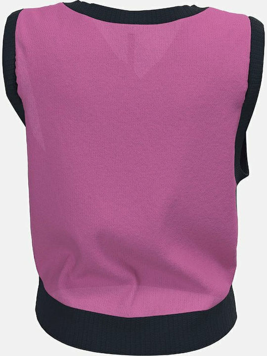 Babbett Women's Sleeveless Sweater with V Neckline Checked Dulwich