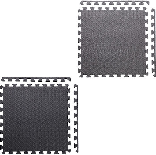 HMS MP12 Boden Puzzle Fitnessstudio Gray 61x61x1.2cm 9Stück