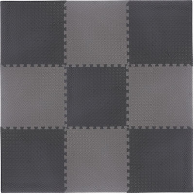 HMS EVA Gym Floor Puzzle Mat MP12 Gray 9pcs 61x61x1.2cm