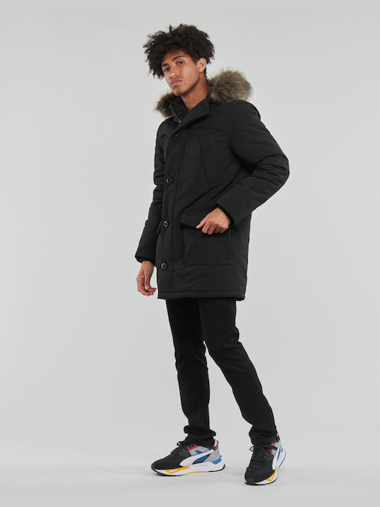 Vintage Everest Winter Jacket Parka Black