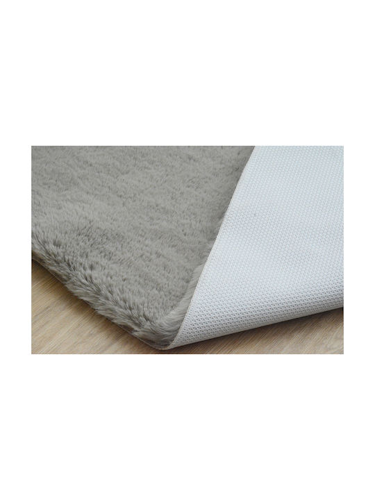 Newplan Shaggy Bedroom Rugs Set Puffy FC25 Taupe 3pcs