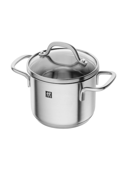 Zwilling J.A. Henckels Pico Σετ Μαγειρικά Σκεύη από Ανοξείδωτο Ατσάλι Ασημί με Αντικολλητική Επίστρωση 3τμχ