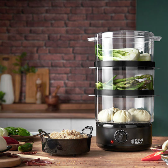Russell Hobbs Compact Steamer 26530 Dampfgarer mit 3 Kochstufen 7Es