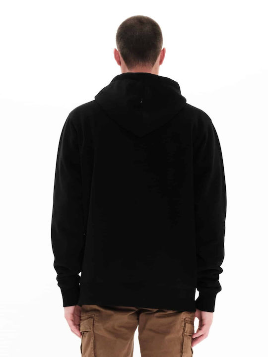 Emerson Herren Sweatshirt mit Kapuze Schwarz