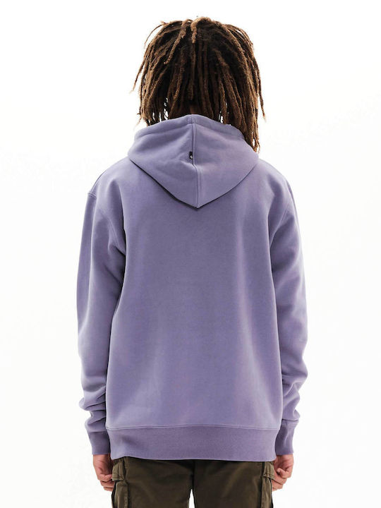 Emerson Men's Sweatshirt with Hood and Pockets Violet
