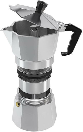 Viosarp VC991 Stovetop Espresso Pot for 3 Cups Silver