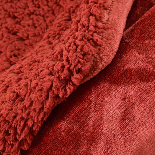 Lino Home New Ferry Emb Υπέρδιπλη 220x240εκ. Burgundy Lino Home New Ferry Emb Υπέρδιπλη 220x240εκ. Burgundy