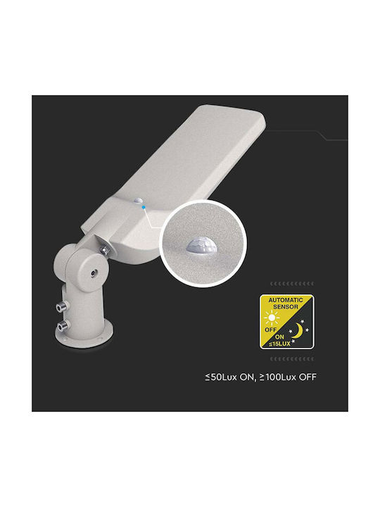 V-TAC Εξωτερικό Φωτιστικό LED Δρόμου 50W με Φυσικό Λευκό Φως IP65 Γκρι