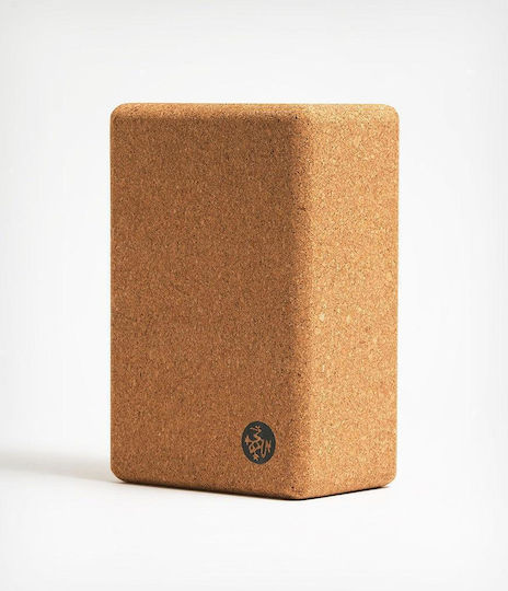 Manduka Cork Yoga Block in Brown Color
