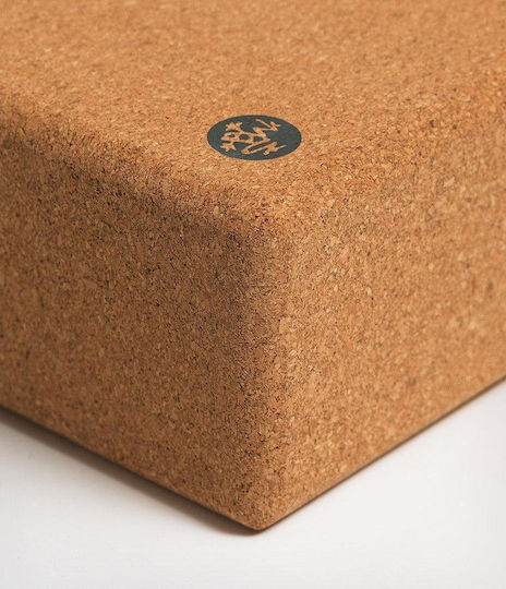 Manduka Cork Yoga Block in Brown Color
