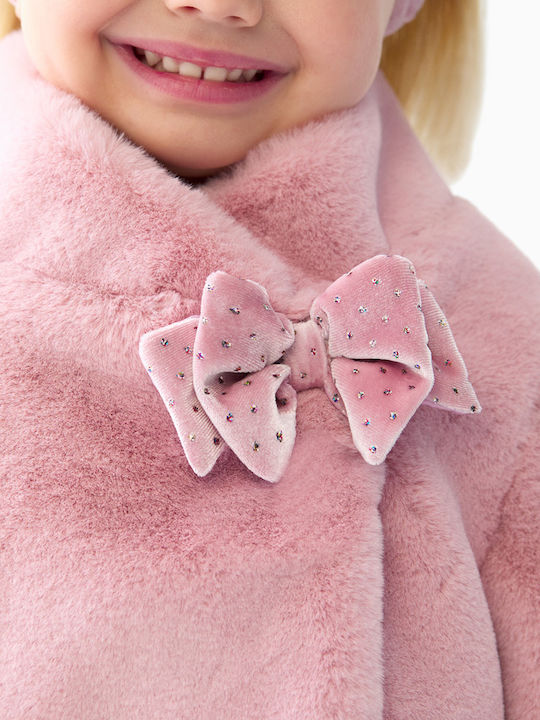 Kinderpelz Kurz Rosa