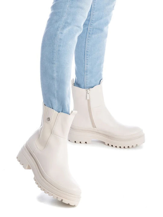 Refresh Damen Chelsea Stiefeletten Off White