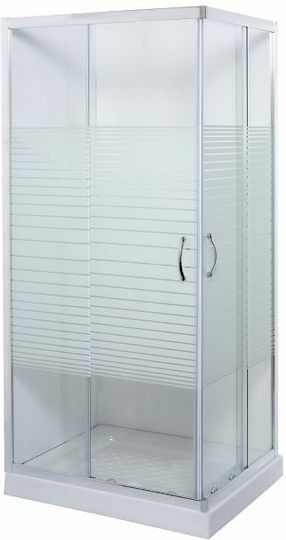 Gloria Paral Cabinet Duș cu Glisare Ușă 70x90x180cm