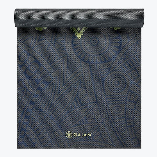 Gaiam Sets Cool Exercise Mat Yoga Grey & 500ml Bottle (173x61x0.4cm)