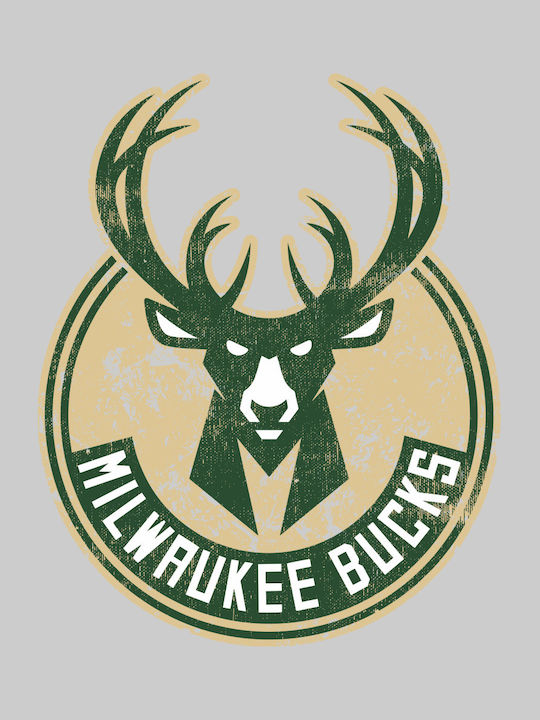 Milwaukee Bucks tricou cu mânecă lungă (Replica) - ALB