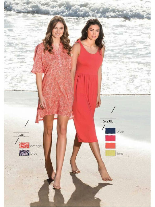 Shirt in wide fit with sleeves, HARMONY 50601 CORAL