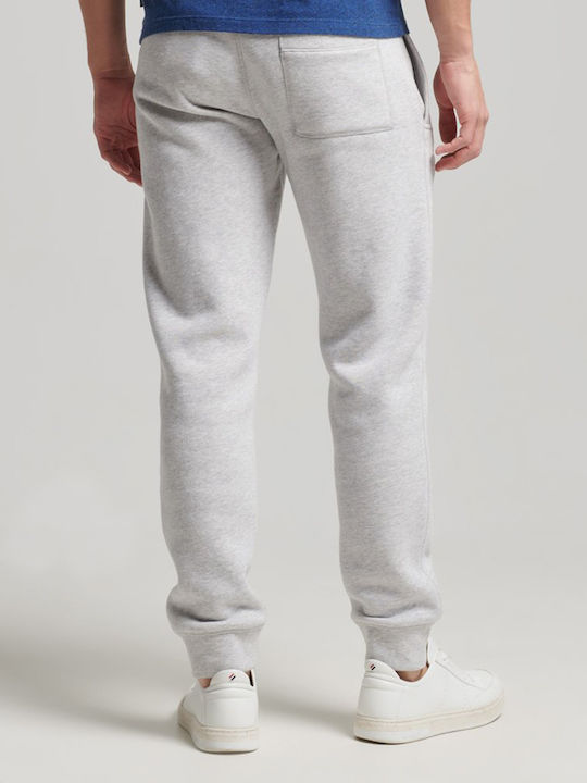 Superdry Men's Sweatpants with Rubber Gray