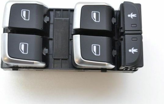 Electric Life Car Window Switch for Audi A6 / A7 / Q3 10pin Black