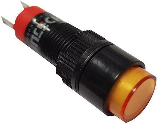 Xindali LED Ενδεικτική Λυχνία 24V Κίτρινο 1τμχ 022-063024010