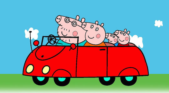 Wow!Stuff Mașina Inteligentă a Peppa Peppa Pig pentru Vârsta 3+ Ani