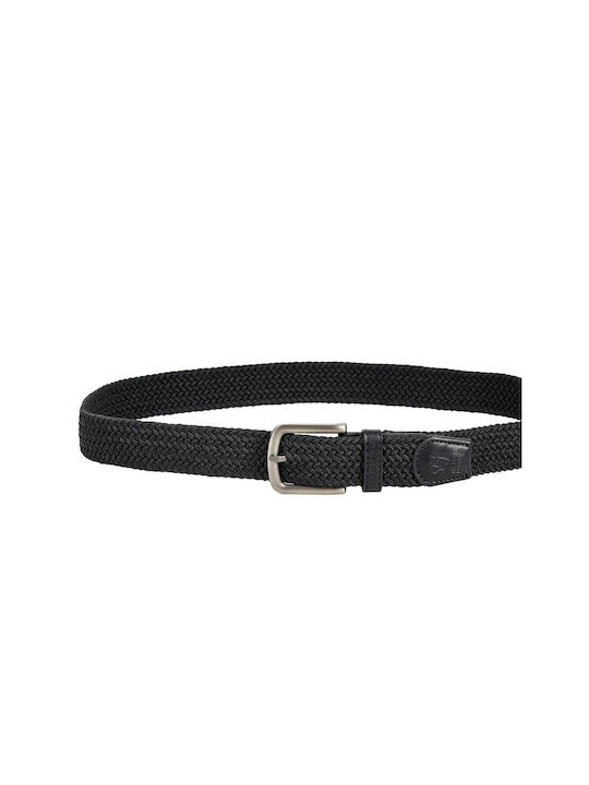 Funky Buddha Men's Knitted Belt Black