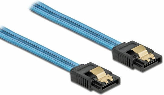 Powertech 7-Pin SATA III to 7-Pin SATA III Cable 0.7m Blue (CAB-W037)