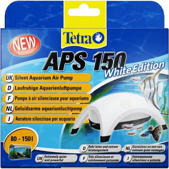 Tetra Aps 150 Aquarium Air Pump Single Outlet with Maximum Adjustable Flow Speed 150lt/h