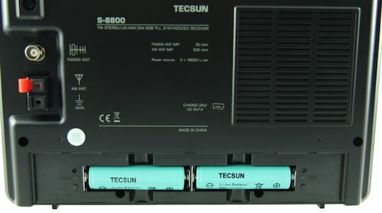 Tecsun S-8800 Φορητό Ραδιόφωνο Μπαταρίας με USB Μαύρο
