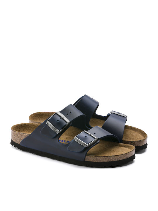 Birkenstock Arizona Soft Footbed Oiled Leather Δερμάτινα Ανατομικά Σανδάλια Navy Μπλε Birkenstock Arizona Soft Footbed Oiled Leather Δερμάτινα Ανατομικά Σανδάλια Navy Μπλε
