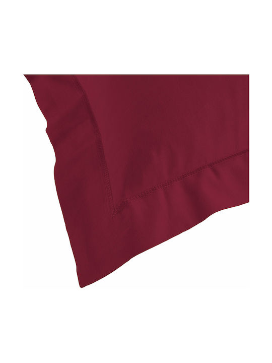 Douceur d'Intérieur Lina Pillowcase Oxford Burgundy 50x70cm.