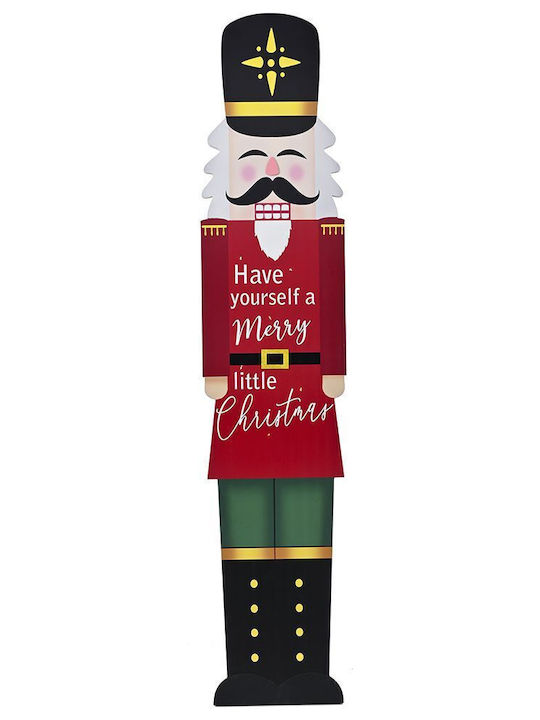 Iliadis Illuminated Christmas Nutcracker 180cm Red Battery Powered