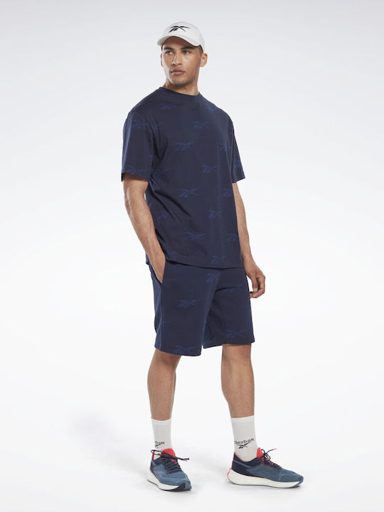 Reebok Identity Men's Athletic T-shirt Short Sleeve Vector Navy
