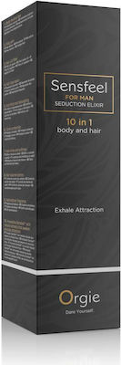 Orgie Sensfeel Seduction Elixir 10 in 1 Body & Hair Perfume Cream with Pheromones for Men 100ml