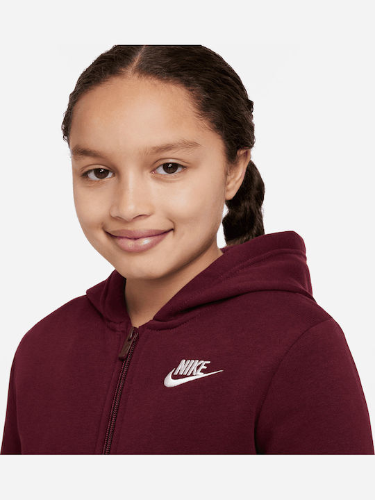 Kids Sweatpants Set Burgundy 2pcs Sportswear