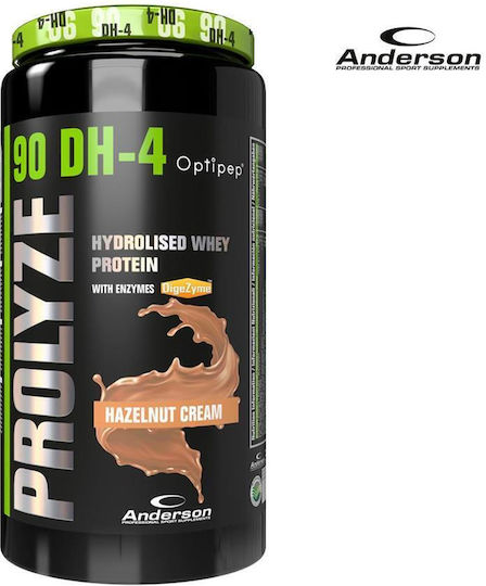 Anderson Prolyze Hydrolysed Whey Πρωτεΐνη Ορού Γάλακτος με Γεύση Hazelnut Cream 800gr